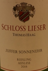 VDP Versteigerung Riesling Auslese von Schloss Lieser -